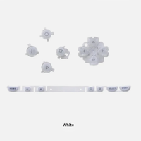 Kit de boutons pour PSP 1000 : D-Pad, boutons latéraux, touches de volume, pièces de rechange en silicone conducteur, accessoires de réparation pour jeux