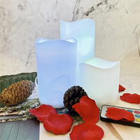 Bougies LED sans flamme pas chères pour Noël, Halloween, mariages, fêtes, décoration de la maison, en forme de pilier, à piles, en plastique