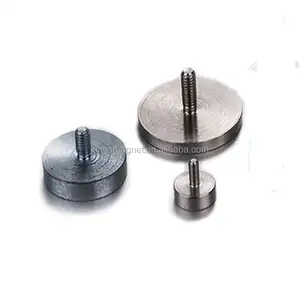Magnetic Pot With Extermal Screw For Fixing Pot Magnet 36mm 75mm Dia N52 E25 Pot Magnets With External Thread Bolt