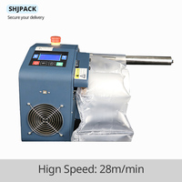 Machine automatique à coussins d'air haute vitesse 28 m/min pour le remplissage de vide, l'emballage à bulles et la protection amortissante (tension large bande 110-220 V)