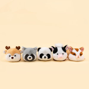 Оптовая продажа, пухлое лицо, милый маленький олень енот, панда, плюшевые игрушки, кукла, пушистые мягкие удобные мягкие игрушки животных - Product Image 3