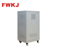 Régulateur de tension triphasé AVR en cuivre pur 20KVA AC FWKJ 380V SVC/TNS 50/60Hz avec affichage numérique LED, stabilisateur de type ouvert