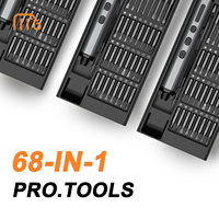 Nouvel ensemble de tournevis de précision électrique professionnel mini USB-C rechargeable 68-en-1 de Shenzhen, puissance 10W, 0.35N.M