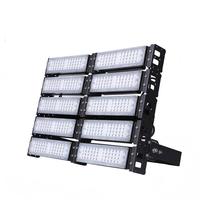 Projecteur LED modulaire IP66 en aluminium pour stade, mât haut, 500W, système d'éclairage industriel extérieur pour terrains de football et ports
