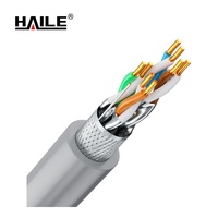 Kabel HAILE Premium CAT6a Efisiensi Tinggi, Crosstalk Rendah, Bandwidth Tinggi untuk Jaringan Gigabit, Kabel LAN