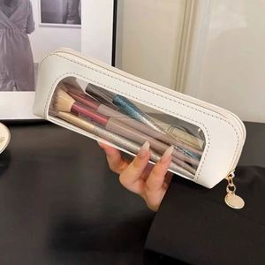 Cosmetic Bag <b>Makeup</b> <b>Storage</b> Travel Wash Toiletries Organizer PU Zipper Casual Portable <b>for</b> Pouch - Product Image 2