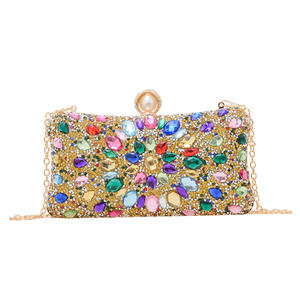 Venta caliente Shinny Mujer Explosivo Diamante Incrustado Bolsa Cena Señoras Moda Banquete Vestido Bolso de noche - Product Image 4