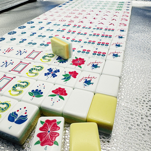 Oh My Beach 2026 Juego <span class=keywords><strong>de</strong></span> Mahjong Americano <span class=keywords><strong>de</strong></span> Lujo Más Popular, Diseño Secret Garden Birdie, Acrílico Ecológico y Duradero, para 4 Jugadores - Product Image 4