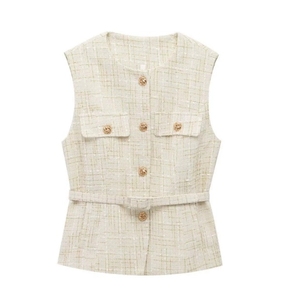 <span class=keywords><strong>Chalecos</strong></span> Chaquetas Otoño Mujer 2025 Nuevo Chic Simple Slim Chaquetas de mujer Chaleco Moda Joven Chaleco elegante - Product Image 3