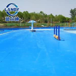 Membrana impermeable de PVC de la serie Landy de color sólido para suelo de piscina antideslizante R10 - Product Image 4
