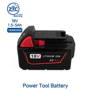 Batería de Litio de 18V 1.5Ah 2.0Ah 2.5Ah 3.0Ah 4.0Ah 5.0Ah con Celdas 18650, Paquete de Batería de Repuesto para Herramientas Eléctricas <span class=keywords><strong>M18</strong></span> - Product Image 1