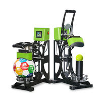 Presse à chaud semi-automatique 2 en 1 pour l'impression de logos sur ballons de football, de volley-ball, de tennis, de golf, de basketball et de casquettes