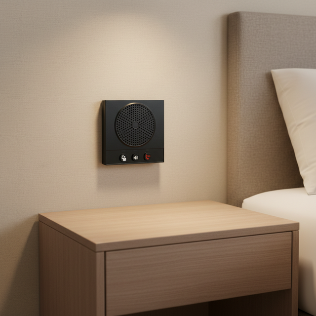Exelltel  Embedded Hotel Intercom Phone 86 Type Wall Mounted One Touch Dial Emergency Intercom Caller ID Room/Bathroom No