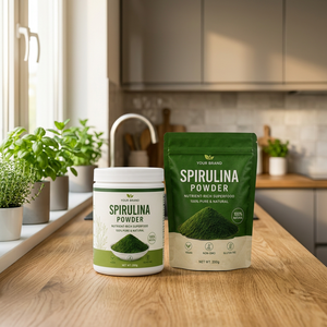Poudre de Spiruline de Votre Marque 1kg Végétalienne Sans Gluten Antioxydant Naturel Soutien Immunitaire Croissance Capillaire Adulte Éclat de la Peau - Product Image 1