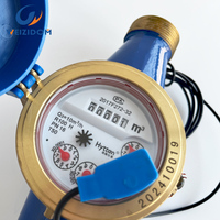 Meter Air Digital Multi-Jet Mekanis Dry Dial Pulse Output, Bodi Kuningan DN50 ISO 4064 Kelas B, Air Dingin Rumah Tangga, OEM, IP68