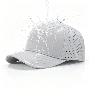 <span class=keywords><strong>Casquette</strong></span> de baseball à séchage rapide avec logo personnalisé, imperméable, perforée au laser, respirante, 6 panneaux, pour le golf et le sport - Product Image 1