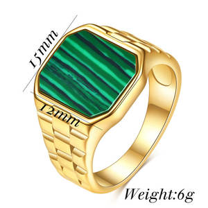 Anillo de reloj de moda para mujer, chapado en oro fino de 14k y 18k, de acero inoxidable 316L, con madreperla, que no se deslustra. - Product Image 6