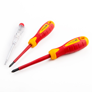 3pcs Electrical Electrician Tools Electrician Voltage test Pen Voltage <strong>Tester</strong> and VDE Insulated <strong>Insulation</strong> Screwdriver Set - Product Image 1