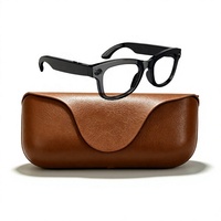 Lunettes Intelligentes IA 2026 2ème Génération : Traduction, Photo, Vidéo, Musique, Enregistrement – Avec Boîtier de Charge en Cuir – Pour Hommes et Femmes