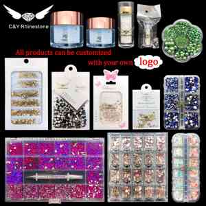Strass en verre cristal AB de luxe CY Y3, non thermocollants, en vrac, pour la décoration des ongles, des sacs, des vêtements, des dents et des loisirs créatifs - Product Image 5