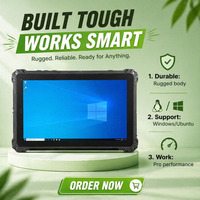 Tablet PC 2 en 1 de 10.1 Pulgadas con Windows 11, 16 GB de RAM, Computadora Portátil Resistente con Teclado, CPU Celeron J4105 W101