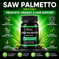 Saw Palmetto Supplément pour hommes Prostate Health Hair Growth Plus Suppléments de contrôle de la vessie Complex Saw Palmetto Capsules