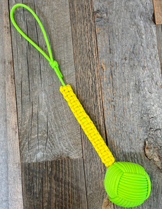 Toptan örgülü paracord kendini savunma halat topu maymun yumruk anahtarlık Pet köpek kapı çekme - Product Image 2