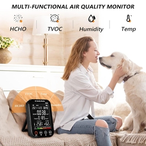 Analyseur de qualité de l'air intérieur Holdpeak Hp-533g, moniteur numérique de la pollution atmosphérique avec test de HCHO, TVOC, température et humidité - Product Image 2