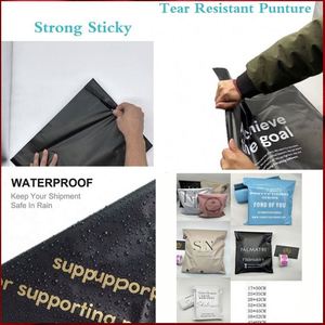 Designed Large Custom Color White Plain Custom Size Poly Bag Roll Eco-friendly Poly Shipping Mailer With Tear Strip - Product Image 3