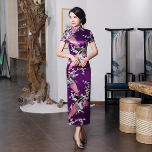 <span class=keywords><strong>Vestidos</strong></span> Cheongsam Vintage de Primavera/Verano <span class=keywords><strong>para</strong></span> Mujer, Tallas Grandes, Corte Entallado, Venta al Por Mayor de Fábrica - Product Image 5
