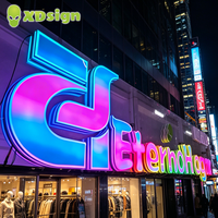 Lettres lumineuses LED personnalisées IP67, enseignes extérieures 3D illuminées, enseignes publicitaires d'entreprise aux couleurs magiques