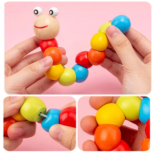 Set di Giocattoli Educativi <span class=keywords><strong>Montessori</strong></span> <span class=keywords><strong>per</strong></span> Bambini, Giochi da Tavolo con Puzzle di Animali in Legno, Orologio e Abbinamenti Musicali <span class=keywords><strong>per</strong></span> Bambini e Bambine - Product Image 4