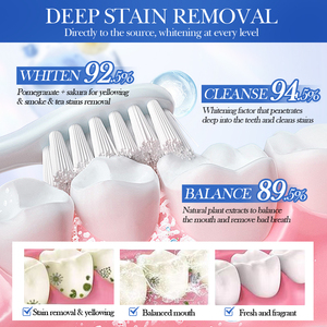 <span class=keywords><strong>Dentifrice</strong></span> <span class=keywords><strong>blanchissant</strong></span> à la grenade de marque indépendante, directement de l'usine, 100g, pour l'élimination des taches de vin rouge et de desserts, support OEM/ODM - Product Image 4