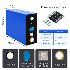 แบตเตอรี่ลิเธียมไอออนทรงปริซึม เกรด EU Stock 3.2V 314Ah สำหรับเก็บพลังงานแสงอาทิตย์ 12000 รอบการใช้งาน -20-50 องศาเซลเซียส - Product Image 2