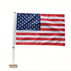 ธงรถยนต์แบบหนีบหน้าต่าง 3 ชั้น กันน้ำ ลายแบบกำหนดเอง พิมพ์สองด้าน ลายธงชาติทุกประเทศ น้ำหนัก 110 กรัม ผลิตจากผ้าโพลีเอสเตอร์ถัก สไตล์ธงชาติอเมริกา - Product Image 3