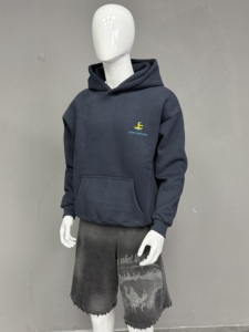 Disponibile Felpa con Cappuccio Oversize Personalizzata per Uomo, 360gsm, 80% Cotone 20% Poliestere, Pesante con Ricamo, Produttore - Product Image 2