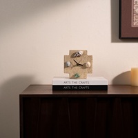 Horloge de table de style français moderne et simple, finition luxueuse en nacre, silencieuse, rétro, pièce décorative, décoration idéale pour la maison