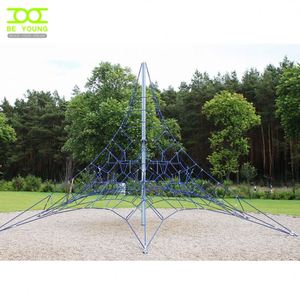 Outdoor Rope Course Play Structure Slide Metal Adult Climbing Frame Steel Playground Space Net Ropes Of Playgrounds Swing