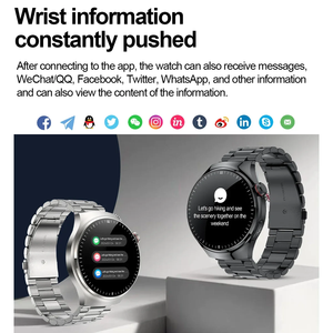 Tk26 Sức Khỏe Smartwatch Người Đàn Ông ECG Heart Rate Monitor 1.43 'AMOLED Màn Hình Sạc Không Dây IP67 <span class=keywords><strong>Android</strong></span> Thông Minh Tay Đồng Hồ Vòng Đeo Tay - Product Image 5