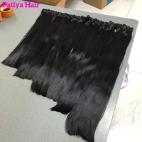 SDD 16A Cabello Humano Virgen Vietnamita de Primera Calidad, Liso Sedoso, con Puntas Completas, Tejido a Máquina, Súper Doble Trama