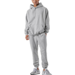 Nuovi Arrivi Felpe di Alta Qualità in Misto Cotone Vendita all'Ingrosso Tute Oversize Traspiranti Unisex Set di Felpe <span class=keywords><strong>con</strong></span> Cappuccio per Uomo - Product Image 3