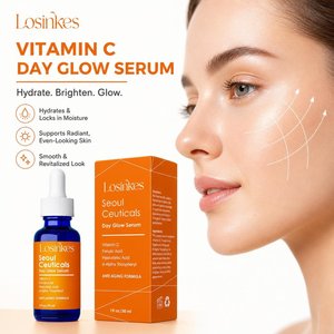 Suero Facial Coreano para el Cuidado de la Piel con 20% de <span class=keywords><strong>Vitamina</strong></span> <span class=keywords><strong>C</strong></span>, Ácido Hialurónico + Ácido Ferúlico <span class=keywords><strong>CE</strong></span>, Potente Suero Facial Antienvejecimiento con Efecto Luminoso Diurno - Product Image 3