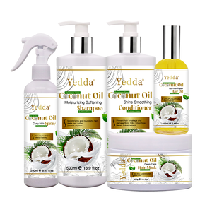 Spray capillaire à la noix de coco biologique personnalisé OEM, sans rinçage, végétalien, hypoallergénique, adoucissant, anti-frisottis, protection solaire, hydratant - Product Image 6