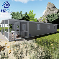 Maison en conteneur extensible moderne préfabriquée de 40 pieds 20 pieds Maison préfabriquée d'expédition portable préfabriquée de 2 3 4 5 chambres à coucher