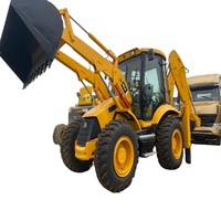 Chargeuse-pelleteuse JCB 4CX d'occasion, moteur puissant de 81 kW, chargeuse-pelleteuse robuste pour la construction routière