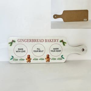 Ornement de table de Noël vintage en MDF imprimé UV en forme de rouleau à pâtisserie, fait main, respectueux de l'environnement, pour décorations festives - Product Image 5