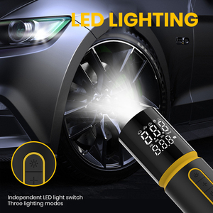 Compresseur d'air portable avec logo personnalisé, gonfleur <span class=keywords><strong>de</strong></span> pneus numérique sans fil, mini pompe rapide 12V pour les distributeurs, vente en gros, fournisseur OEM - Product Image 4