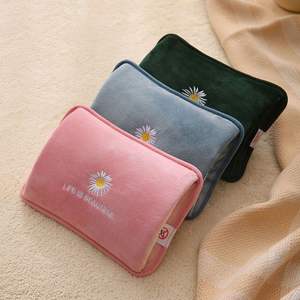 Calentador de manos Paquete de calor lindo recargable eléctrico <span class=keywords><strong>bolsa</strong></span> de agua caliente seguridad piel de conejo reutilizable botella de agua caliente calentador de manos - Product Image 2