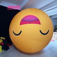 Ballon gonflable visage expressif de 3 m avec différentes expressions, ballon gonflable visage souriant pour fête, idéal pour affichage en place publique