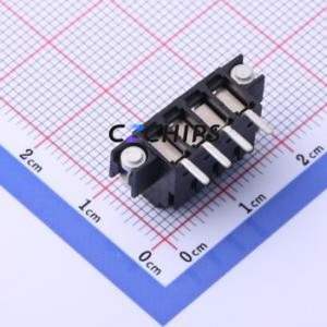 210-A-126-SMD/04-MAG Screw Terminal Block Bent Lead Through Hole,P=3.5mm Connector 1x4P 3.5mm Black Vertical Mount - Product Image 2